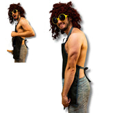 Cheeky Geeky “The OG” Funny Aprons for Women & Men – Durable Party Chef Apron with Plush Surprise, Hilarious French Maid, Waterproof & Adjustable Kitchen, Work, Painting & BBQ Apron