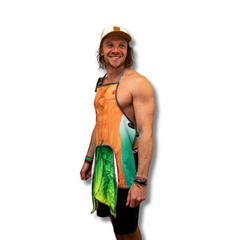 Adam & Eve Apron | Funny Leaf Print Kitchen Costume Apron with Hidden Surprise | Gag Gift for Adults | Unisex BBQ & Party Outfit