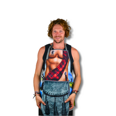 The Scotsman Apron | Funny Scottish BBQ Costume with Sporran Towel & Hidden Highland Surprise | Novelty Gag Gift for Men | Tartan Kilt Apron
