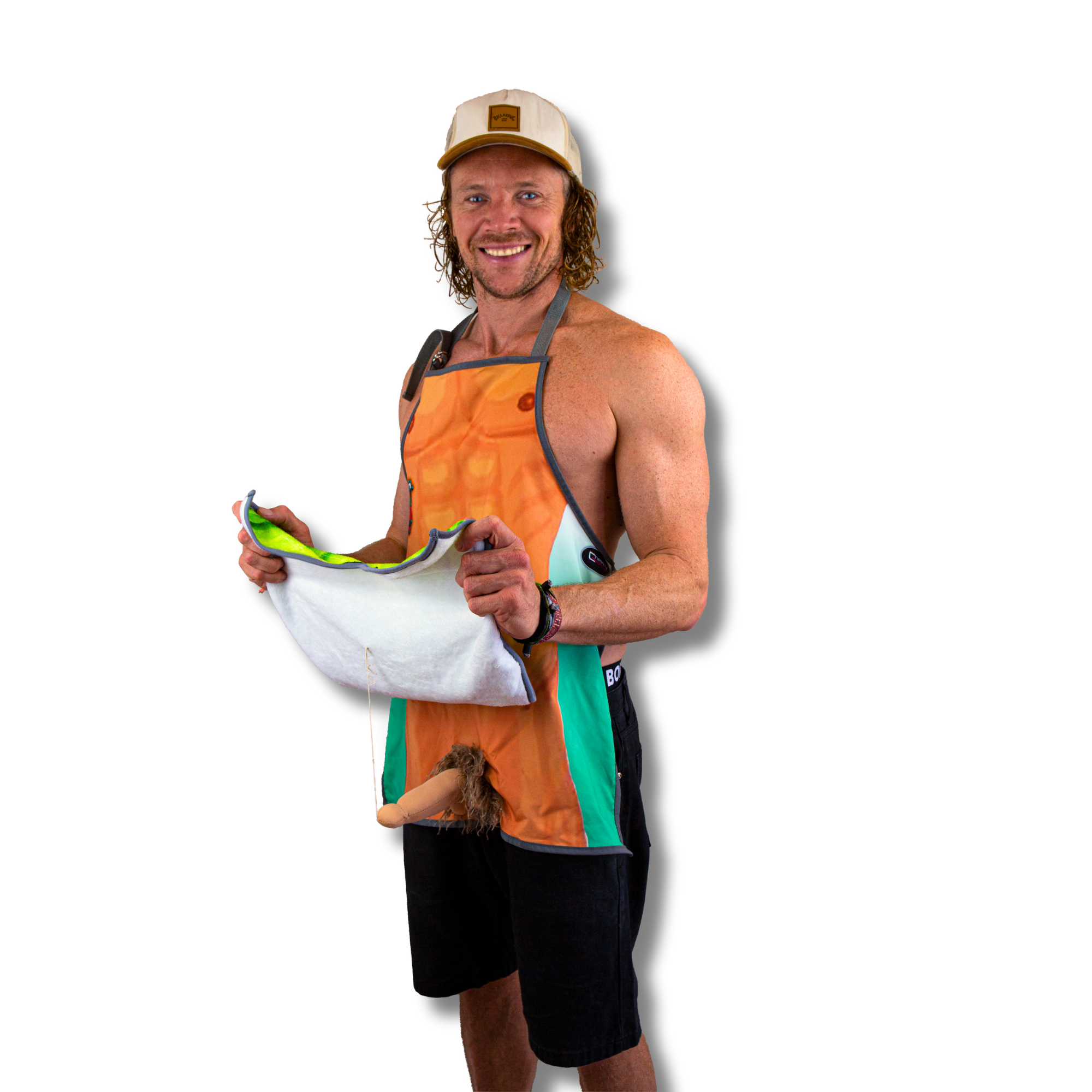 Adam & Eve Apron | Funny Leaf Print Kitchen Costume Apron with Hidden Surprise | Gag Gift for Adults | Unisex BBQ & Party Outfit