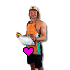 Adam & Eve Apron | Funny Leaf Print Kitchen Costume Apron with Hidden Surprise | Gag Gift for Adults | Unisex BBQ & Party Outfit