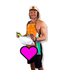 Cheeky Geeky “Adam & Eve” Funny Aprons for Women & Men – Durable Party Chef Apron with Plush Surprise, Hilarious French Maid, Waterproof & Adjustable Kitchen, Work, Painting & BBQ Apron