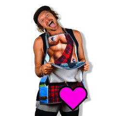 Cheeky Geeky “Scottish” Funny Aprons for Women & Men – Durable Party Chef Apron with Plush Surprise, Hilarious French Maid, Waterproof & Adjustable Kitchen, Work, Painting & BBQ Apron