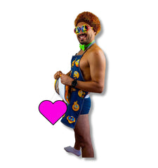 Cheeky Geeky “Eggplant” Funny Emoji Aprons for Women & Men – Durable Party Chef Apron with Plush Surprise, Hilarious French Maid, Waterproof & Adjustable Kitchen, Work, Painting & BBQ Apron